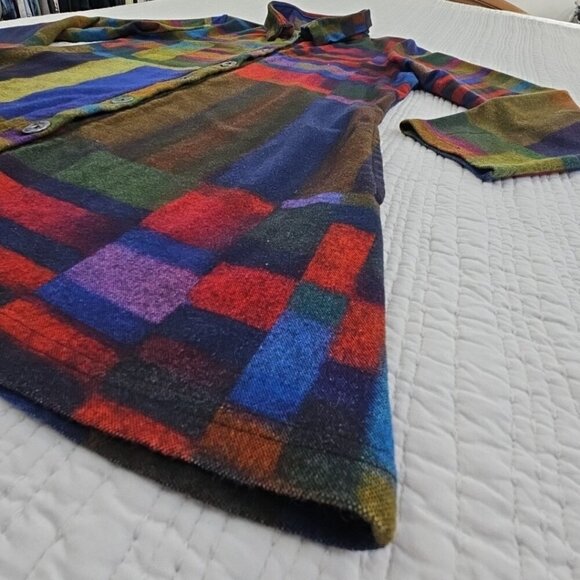 Parsley & Sage Shacket Women's Medium Fall Earth Tones EUC Long Sleeves Pockets - Picture 3 of 16